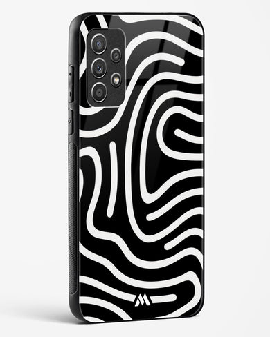 Monochrome Maze Glass Case Phone Cover (Samsung)