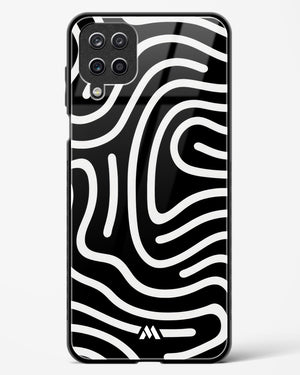 Monochrome Maze Glass Case Phone Cover (Samsung)
