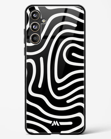 Monochrome Maze Glass Case Phone Cover (Samsung)
