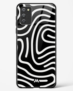 Monochrome Maze Glass Case Phone Cover (Samsung)