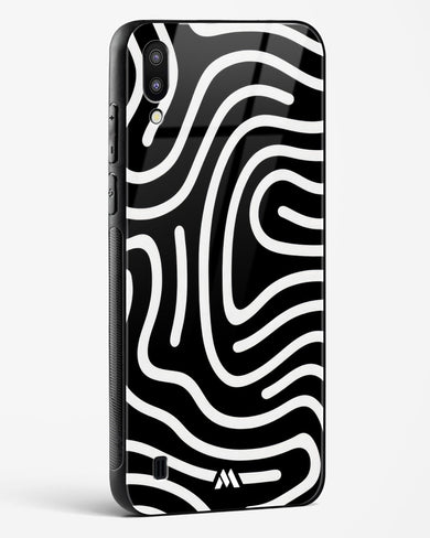 Monochrome Maze Glass Case Phone Cover (Samsung)