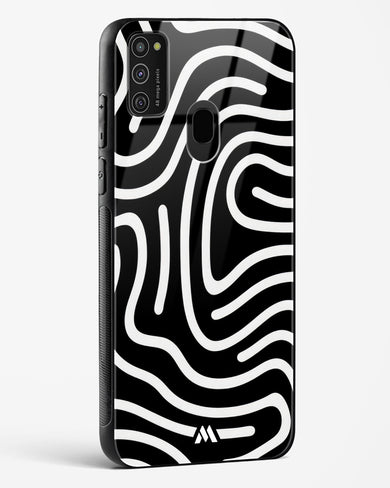 Monochrome Maze Glass Case Phone Cover (Samsung)