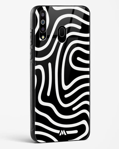 Monochrome Maze Glass Case Phone Cover (Samsung)
