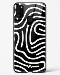 Monochrome Maze Glass Case Phone Cover (Samsung)