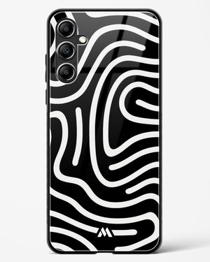 Monochrome Maze Glass Case Phone Cover (Samsung)