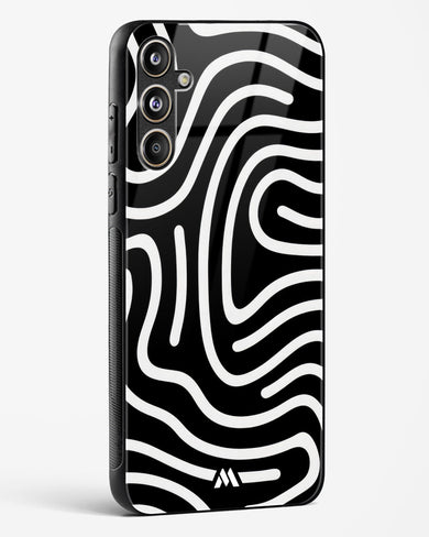 Monochrome Maze Glass Case Phone Cover (Samsung)