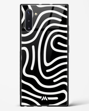 Monochrome Maze Glass Case Phone Cover (Samsung)