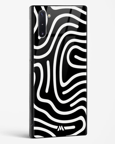 Monochrome Maze Glass Case Phone Cover (Samsung)