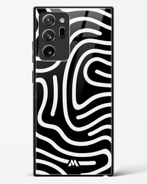 Monochrome Maze Glass Case Phone Cover (Samsung)
