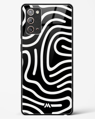 Monochrome Maze Glass Case Phone Cover (Samsung)