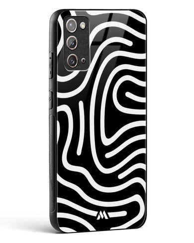 Monochrome Maze Glass Case Phone Cover (Samsung)