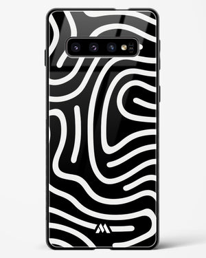 Monochrome Maze Glass Case Phone Cover (Samsung)