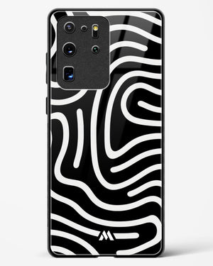 Monochrome Maze Glass Case Phone Cover (Samsung)