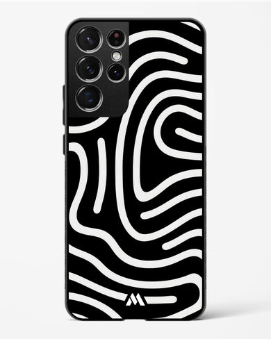Monochrome Maze Glass Case Phone Cover (Samsung)