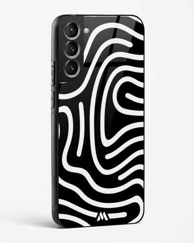 Monochrome Maze Glass Case Phone Cover (Samsung)