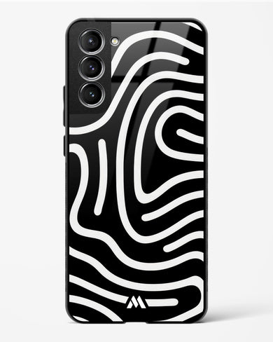 Monochrome Maze Glass Case Phone Cover (Samsung)