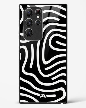 Monochrome Maze Glass Case Phone Cover (Samsung)