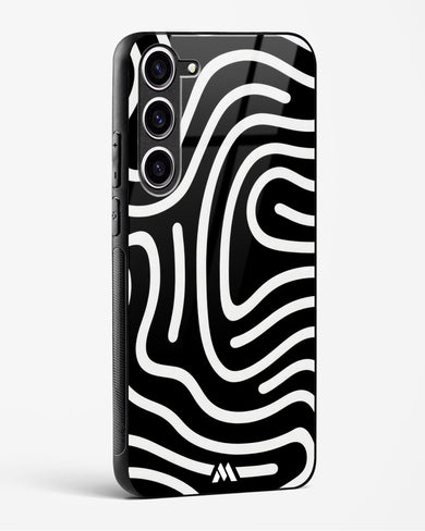 Monochrome Maze Glass Case Phone Cover (Samsung)