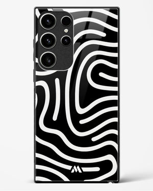 Monochrome Maze Glass Case Phone Cover (Samsung)