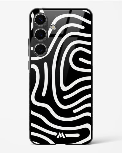 Monochrome Maze Glass Case Phone Cover (Samsung)