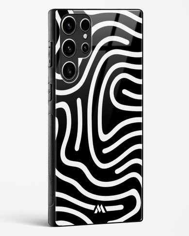 Monochrome Maze Glass Case Phone Cover (Samsung)