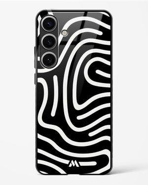 Monochrome Maze Glass Case Phone Cover (Samsung)