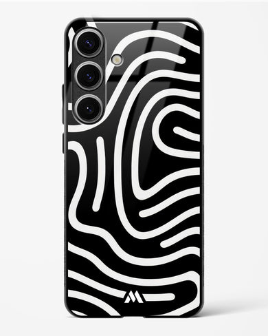 Monochrome Maze Glass Case Phone Cover (Samsung)