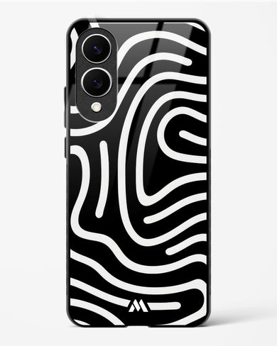 Monochrome Maze Glass Case Phone Cover (Samsung)