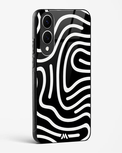Monochrome Maze Glass Case Phone Cover (Samsung)