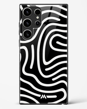 Monochrome Maze Glass Case Phone Cover (Samsung)
