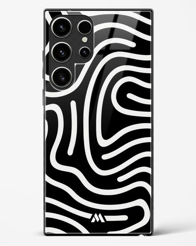 Monochrome Maze Glass Case Phone Cover (Samsung)