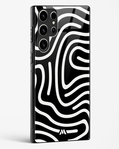 Monochrome Maze Glass Case Phone Cover (Samsung)