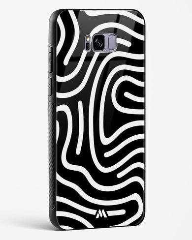 Monochrome Maze Glass Case Phone Cover (Samsung)