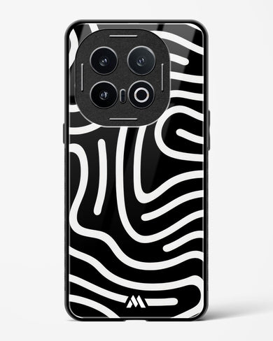Monochrome Maze Glass Case Phone Cover (Vivo)