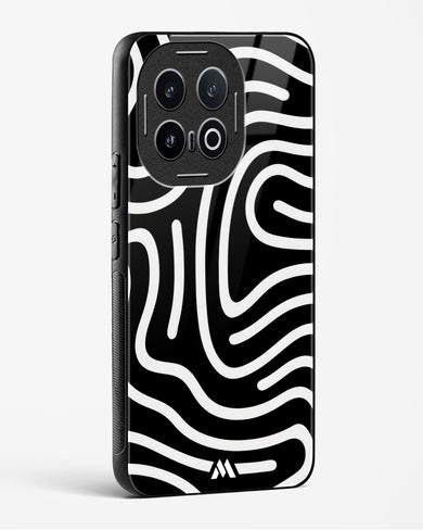 Monochrome Maze Glass Case Phone Cover (Vivo)
