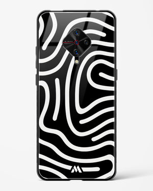 Monochrome Maze Glass Case Phone Cover (Vivo)
