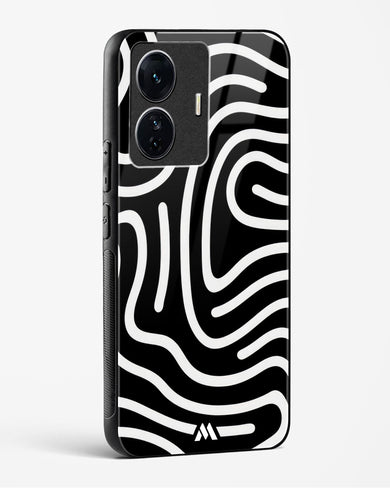Monochrome Maze Glass Case Phone Cover (Vivo)