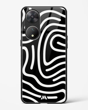 Monochrome Maze Glass Case Phone Cover (Vivo)