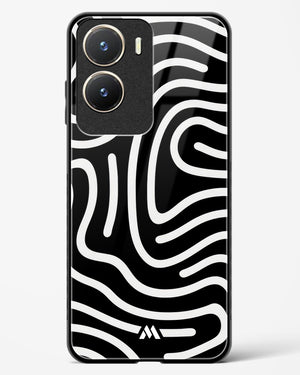 Monochrome Maze Glass Case Phone Cover-(Vivo)