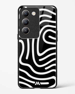 Monochrome Maze Glass Case Phone Cover (Vivo)