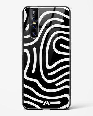 Monochrome Maze Glass Case Phone Cover (Vivo)