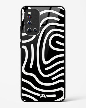 Monochrome Maze Glass Case Phone Cover (Vivo)