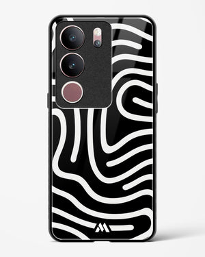 Monochrome Maze Glass Case Phone Cover (Vivo)