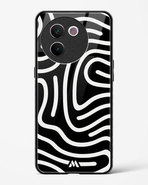 Monochrome Maze Glass Case Phone Cover (Vivo)