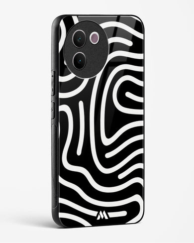 Monochrome Maze Glass Case Phone Cover (Vivo)