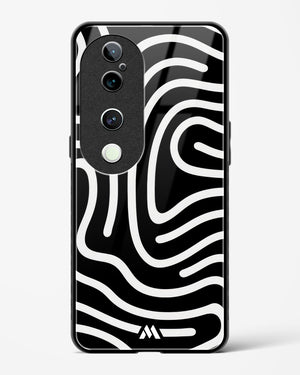 Monochrome Maze Glass Case Phone Cover (Vivo)