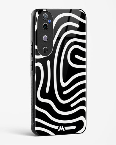 Monochrome Maze Glass Case Phone Cover (Vivo)