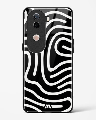 Monochrome Maze Glass Case Phone Cover (Vivo)