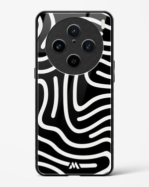 Monochrome Maze Glass Case Phone Cover (Vivo)