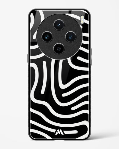 Monochrome Maze Glass Case Phone Cover (Vivo)